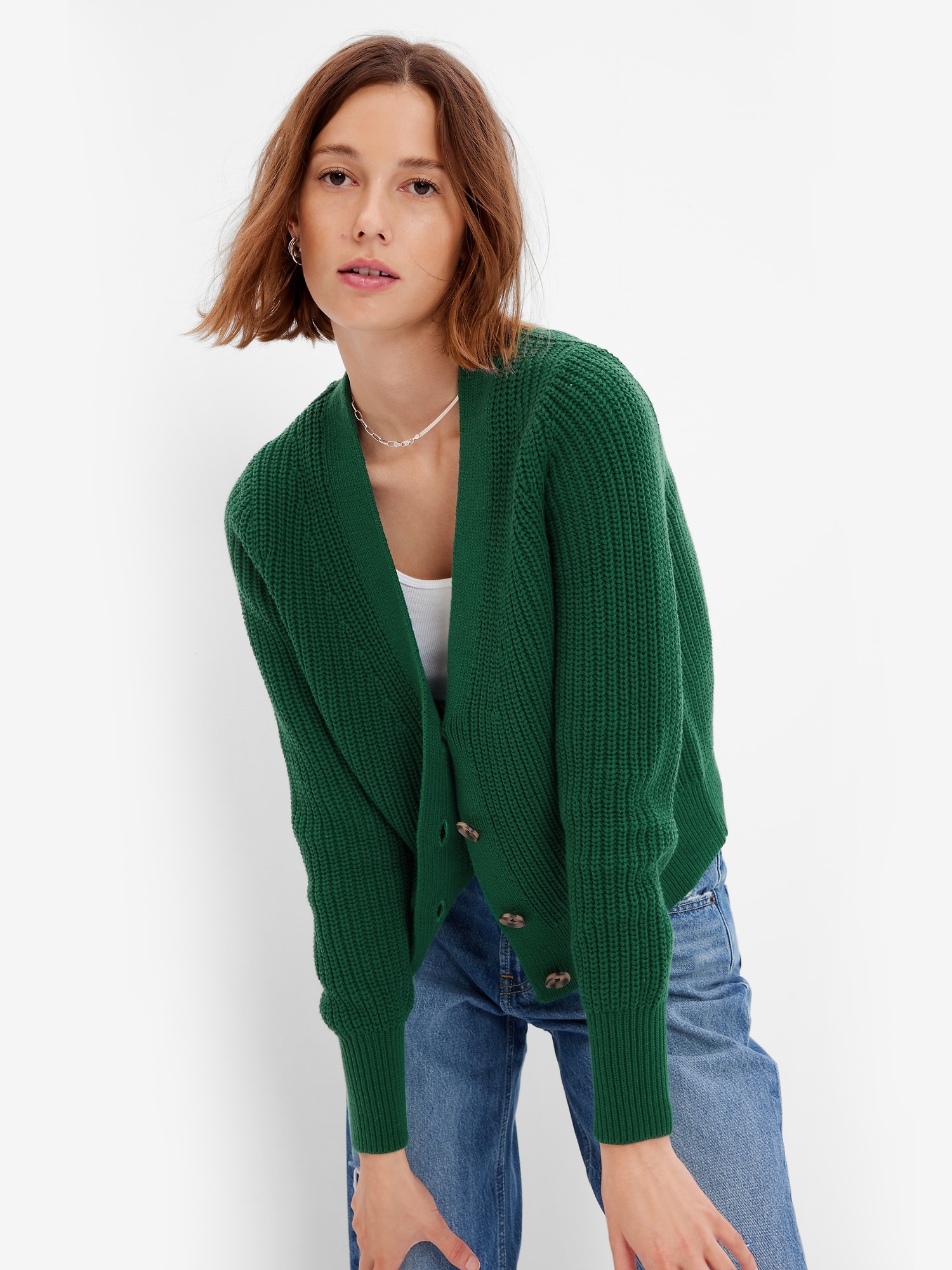 Classic Cotton Rib Cardigan | Gap