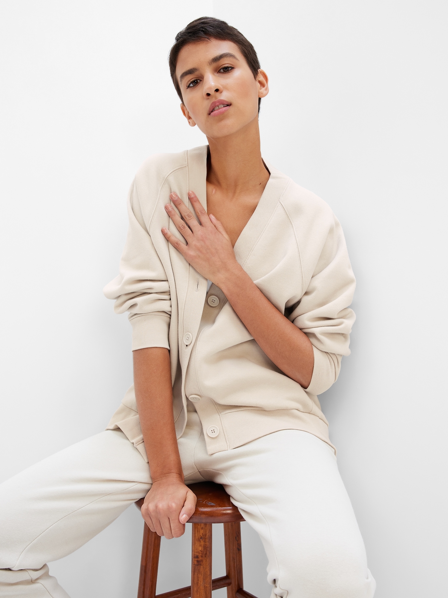 Vintage Soft Oversized Cocoon Cardigan 
