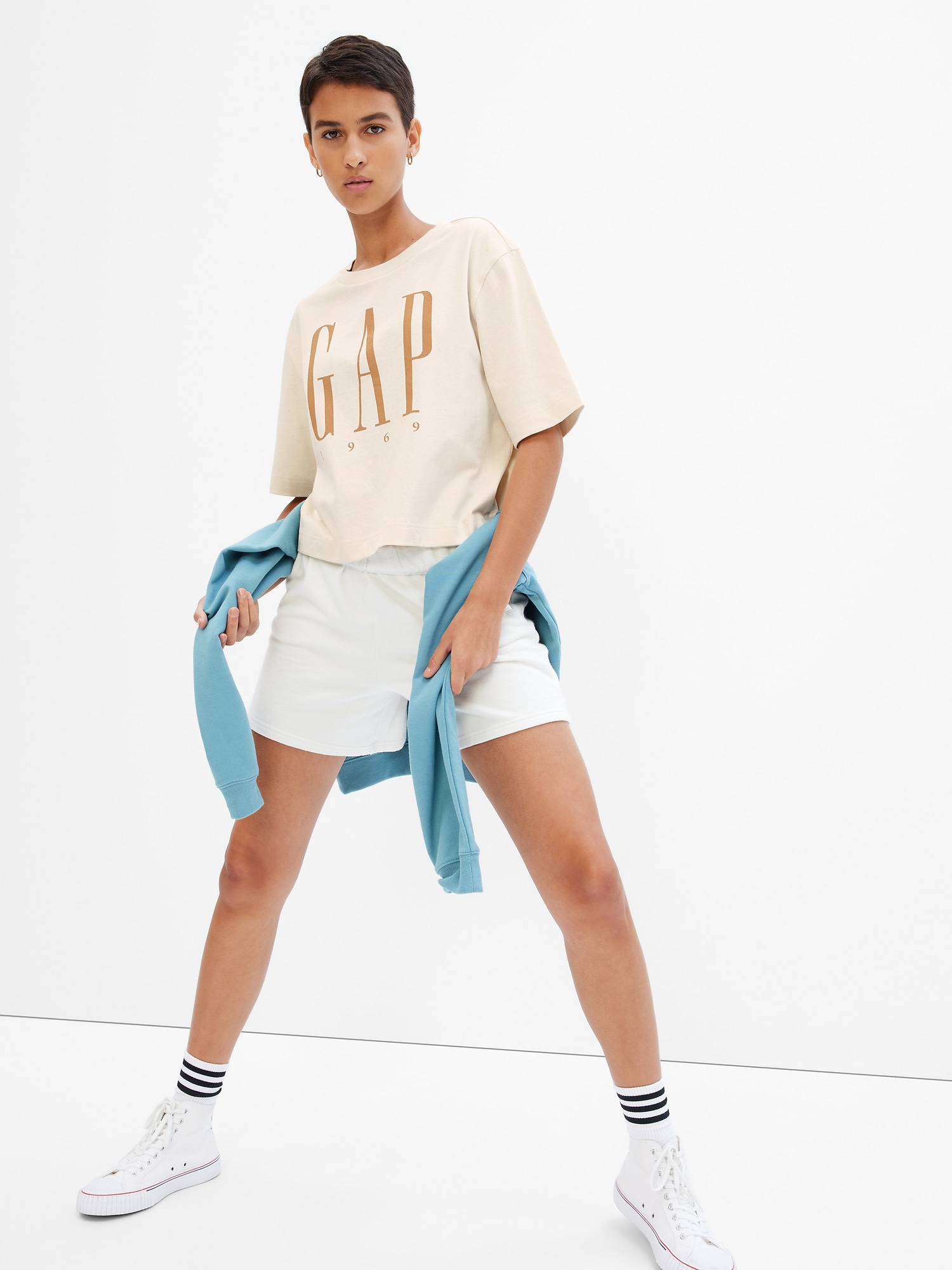 Gap Logo Boxy Jersey T-Shirt | Gap