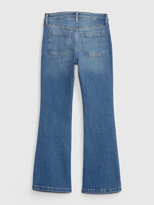 Kids High Rise Flare Jeans with Washwell | Gap