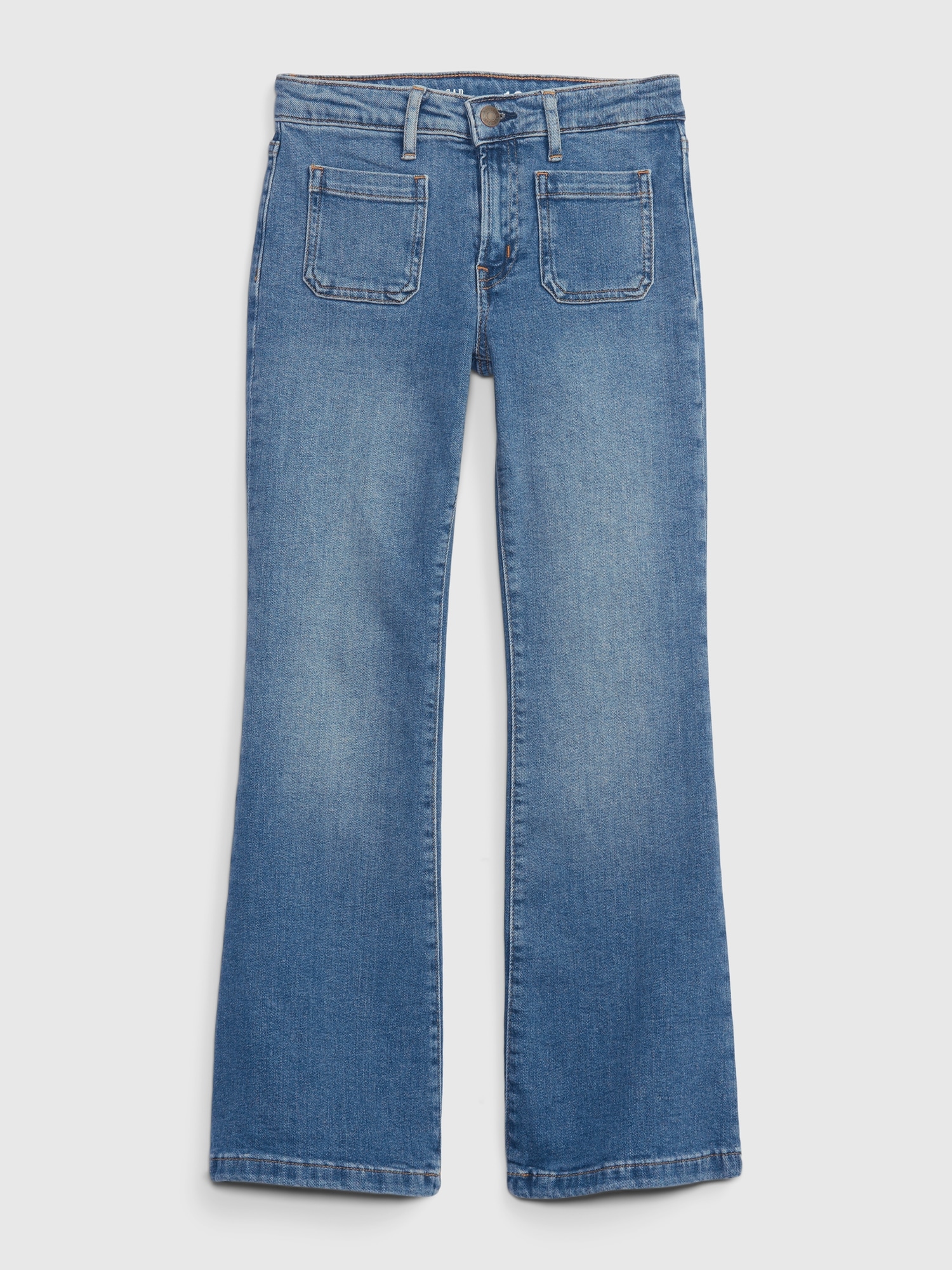 Kids High Rise Flare Jeans with Washwell | Gap