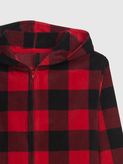 2 of 8 showing, with the color RED BUFFALO of product Kids Buffalo Check PJ One-Piece