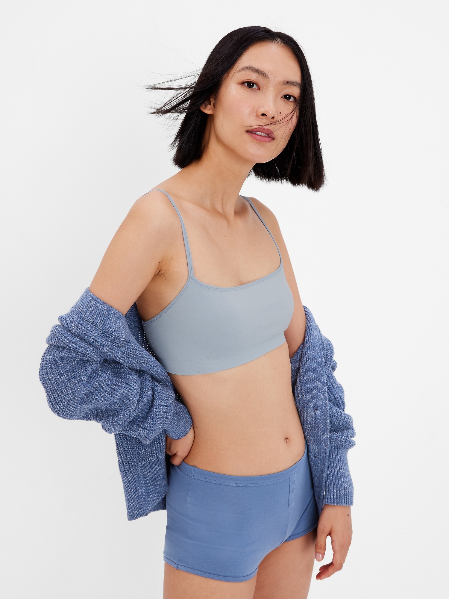 Gap Seamless Scoop Bralette blue - 860146052