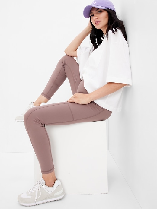 Maternity Recycled Power Full Panel Full Length Leggings Gap