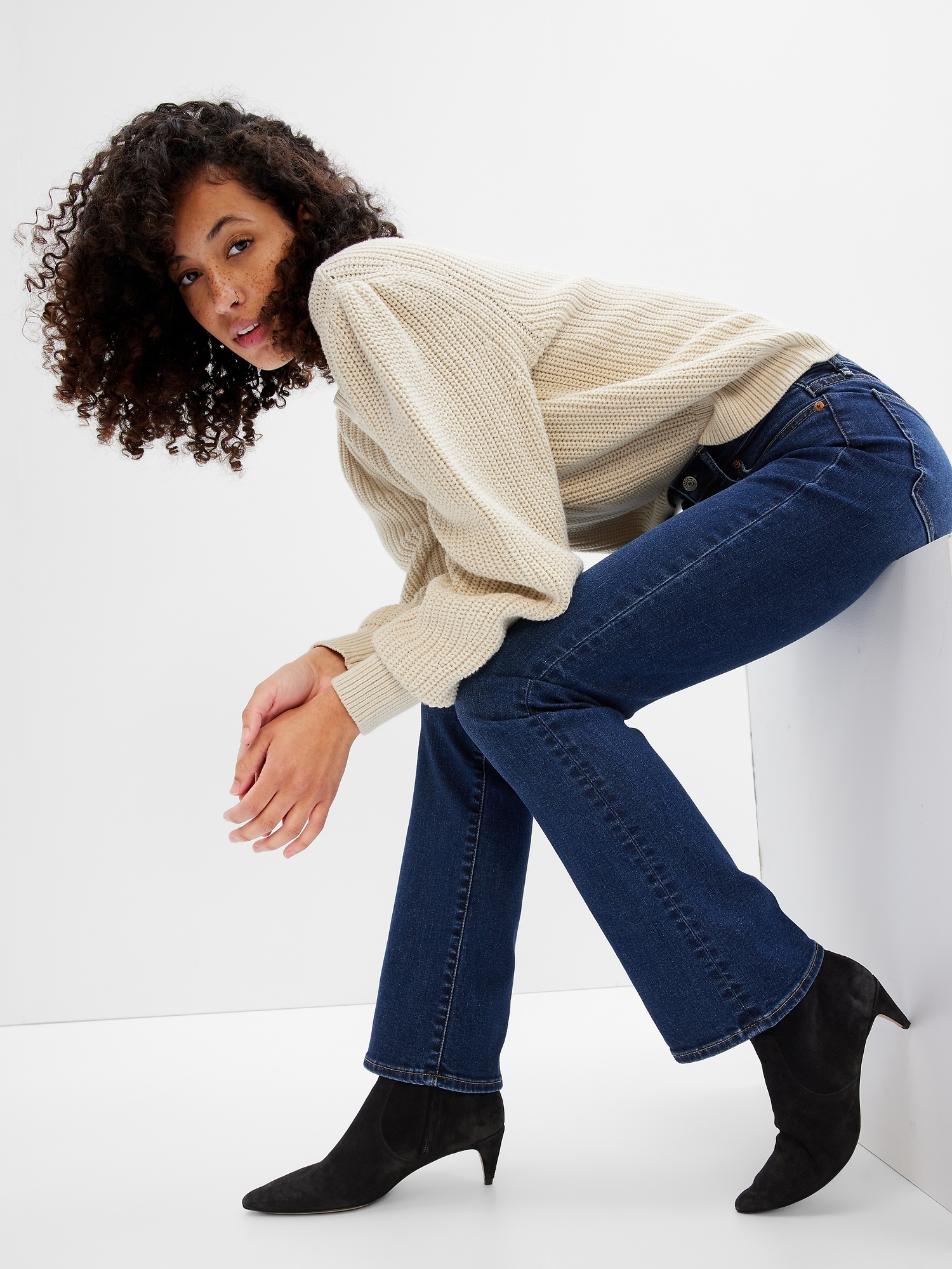 Mid Rise Baby Boot Jeans | Gap