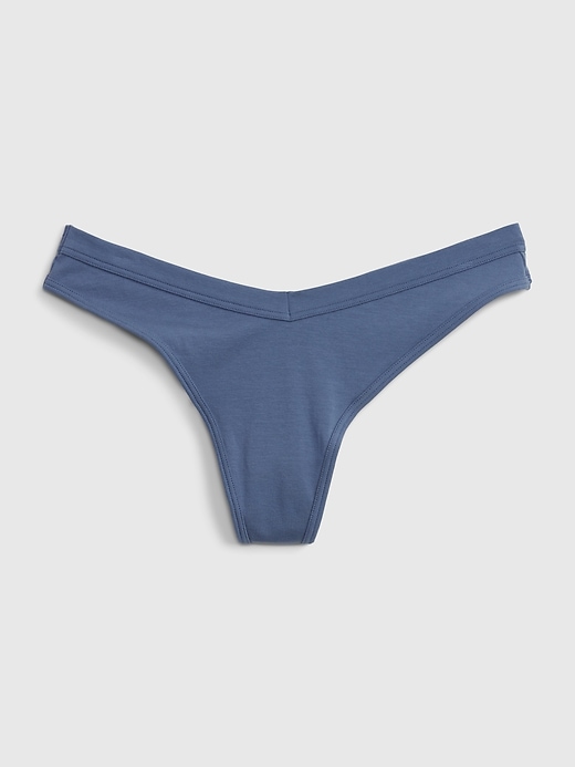 1 of 8 showing, with the color bainbridge blue of product Low Rise Thong