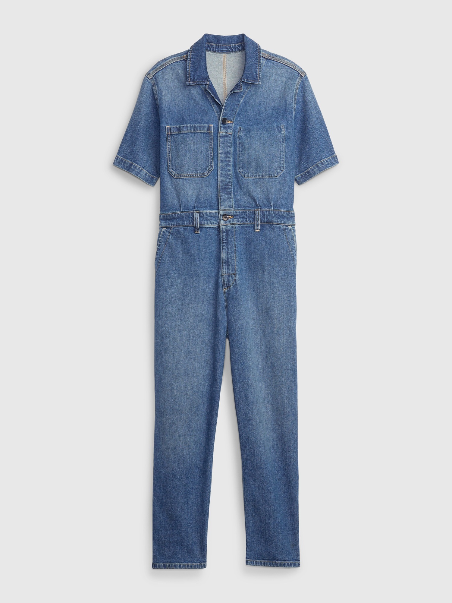 Женские комбинезоны Gap Denim Jumpsuit with Washwell — фото 6