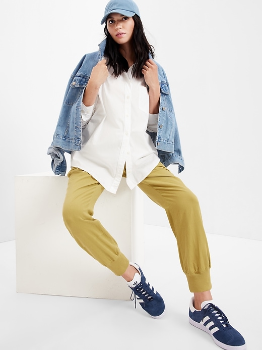 Image number 1 showing, Maternity Full Panel Ribbed Joggers