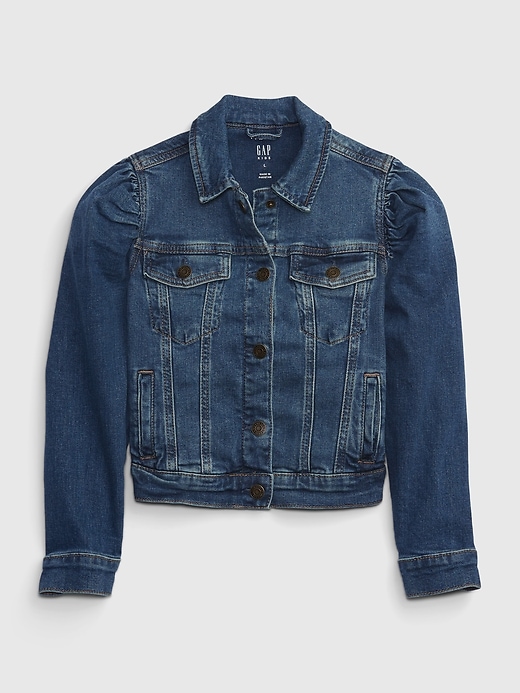 Kids Puff Sleeve Denim Jacket | Gap