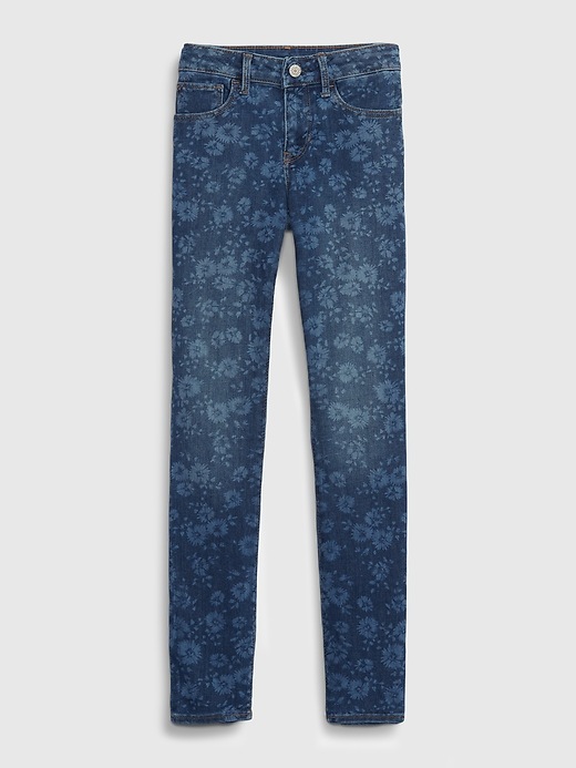 Kids Floral Skinny Jeans with Washwell