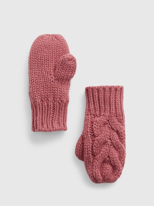 Toddler CableKnit Mittens Gap
