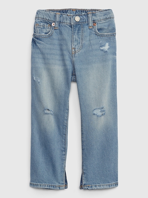 Image number 4 showing, Toddler Organic Cotton '90s Loose Jeans with Washwell