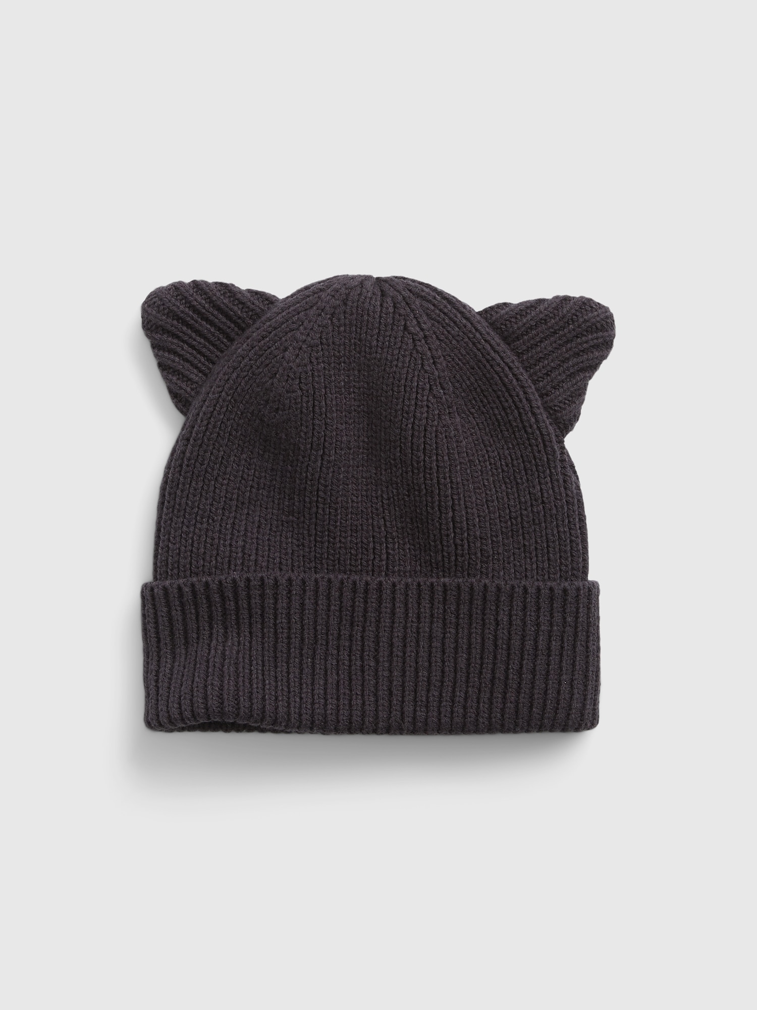 Gap Babies' Toddler Organic Cotton Cat Beanie In Black