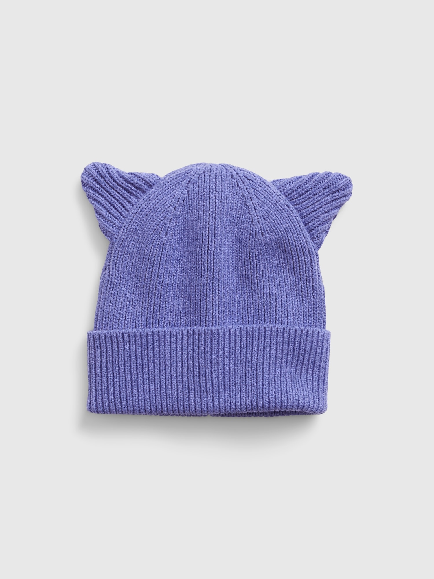 Gap Babies' Toddler Organic Cotton Cat Beanie In Very Peri Purple