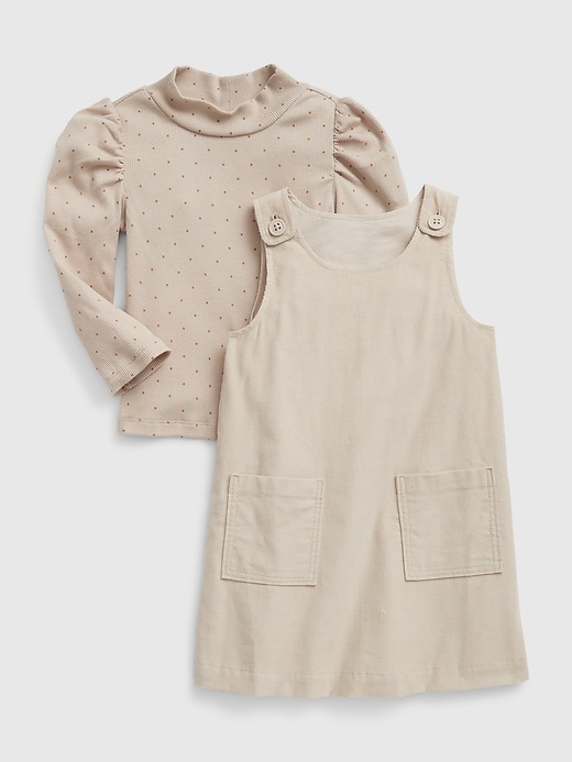 Image number 1 showing, Toddler Corduroy Jumper Outfit Set