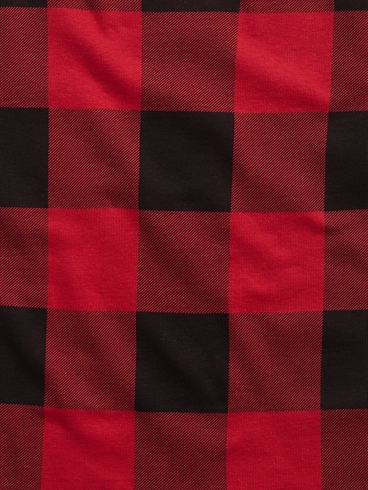 2 of 8 showing, with the color RED BUFFALO of product babyGap 100% Organic Cotton Buffalo Check PJ Set