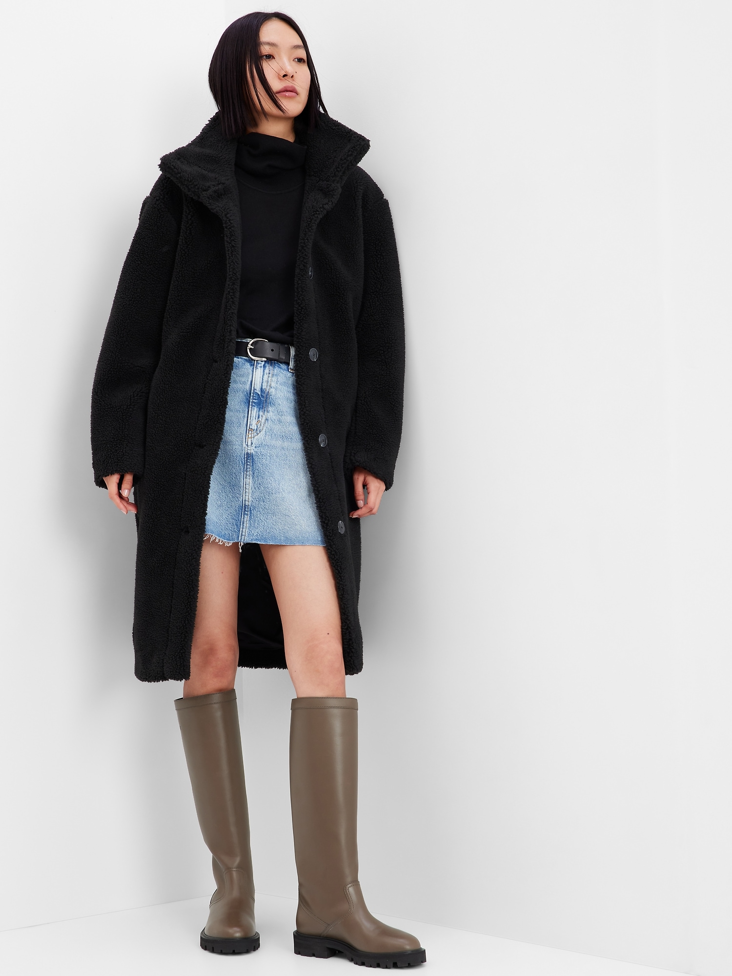 Long Sherpa Coat Gap