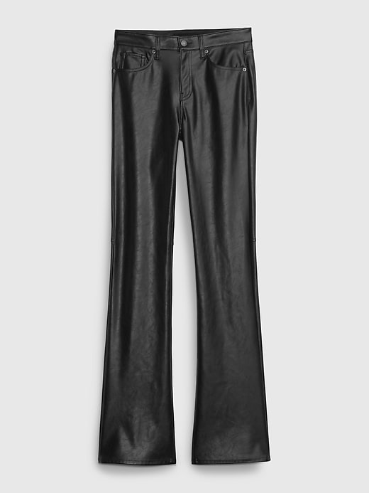 Mid Rise Vegan Leather Baby Boot Pants | Gap