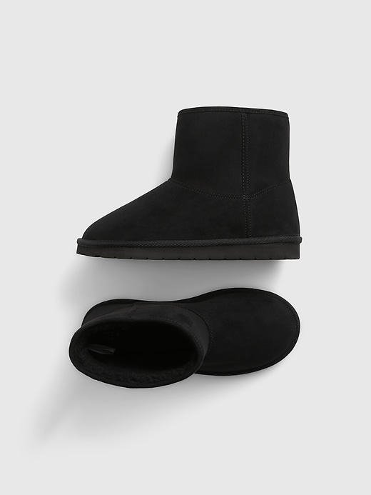 1 of 8 showing, with the color true black of product Kids Cozy Boots