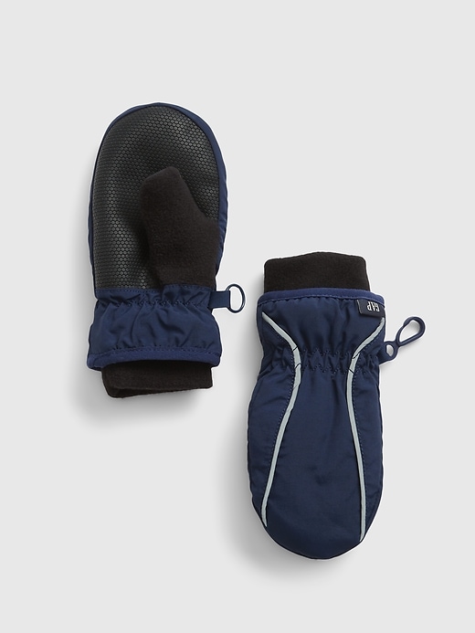 1 of 8 showing, with the color elysian blue of product Toddler Snow Mittens
