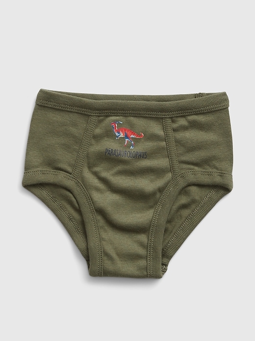2 of 8 showing, with the color multi of product Toddler 100% Organic Cotton Dino Briefs (7-Pack)