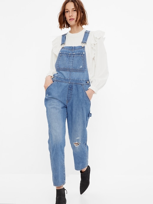 Image number 1 showing, Slouchy Overalls