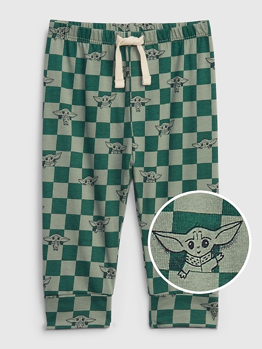 babyGap &#124 Star Wars&#153 100% Organic Cotton Mix and Match Grogu&#153 Pull-On Pants