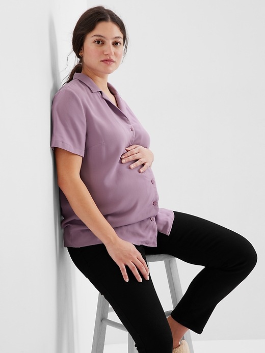 Maternity Button-Down Shirt