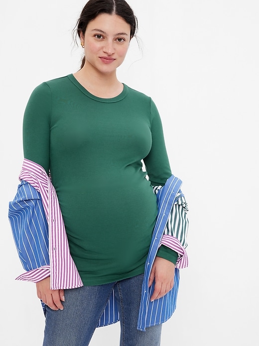 Maternity Modern Crewneck T-Shirt
