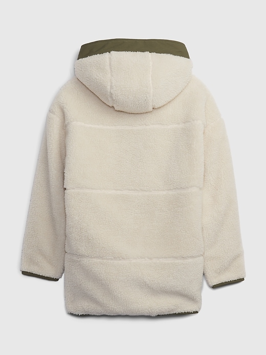 2 of 8 showing, with the color birch cream of product Kids Sherpa Jacket