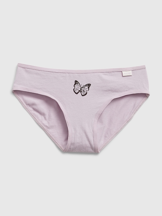 Kids Organic Cotton Butterfly  Bikini Briefs (5-Pack)