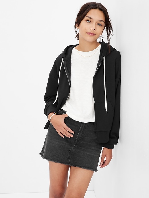 1 of 8 showing, with the color black wash of product Teen Denim Skirt with Washwell
