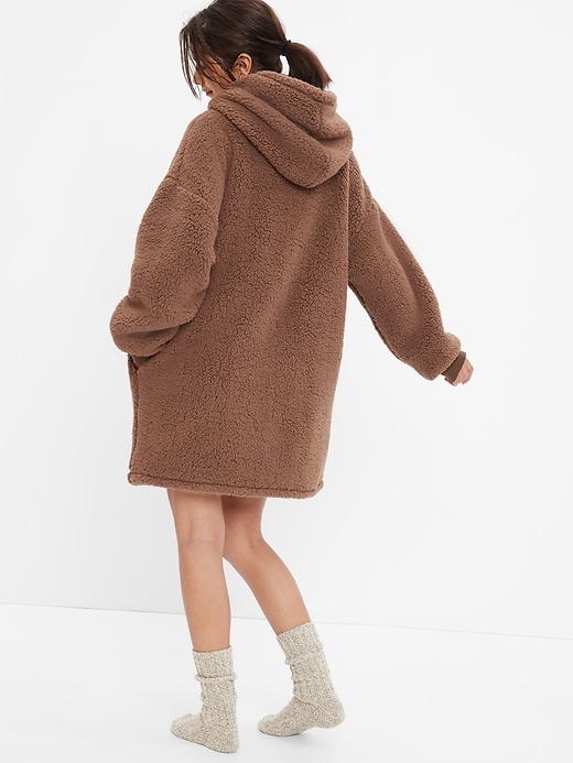 2 of 8 showing, with the color brown of product Teen Sherpa PJ Dress
