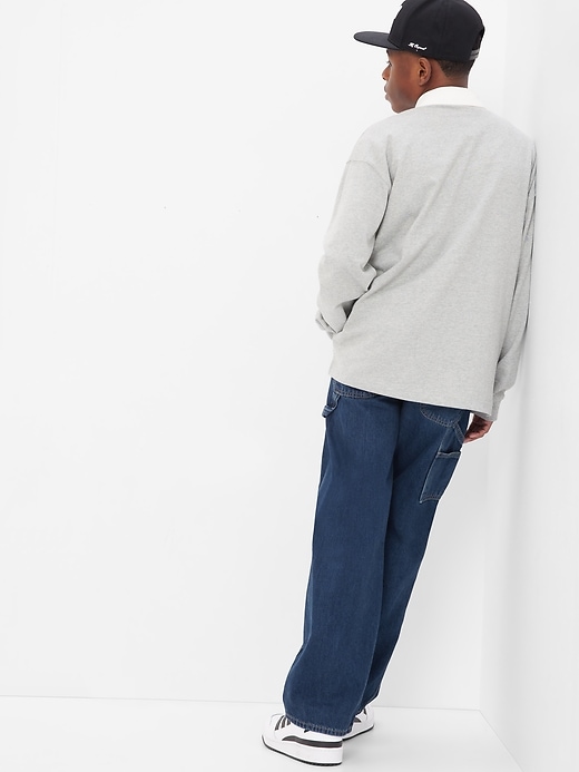 2 of 8 showing, with the color medium wash of product Teen Carpenter Jeans