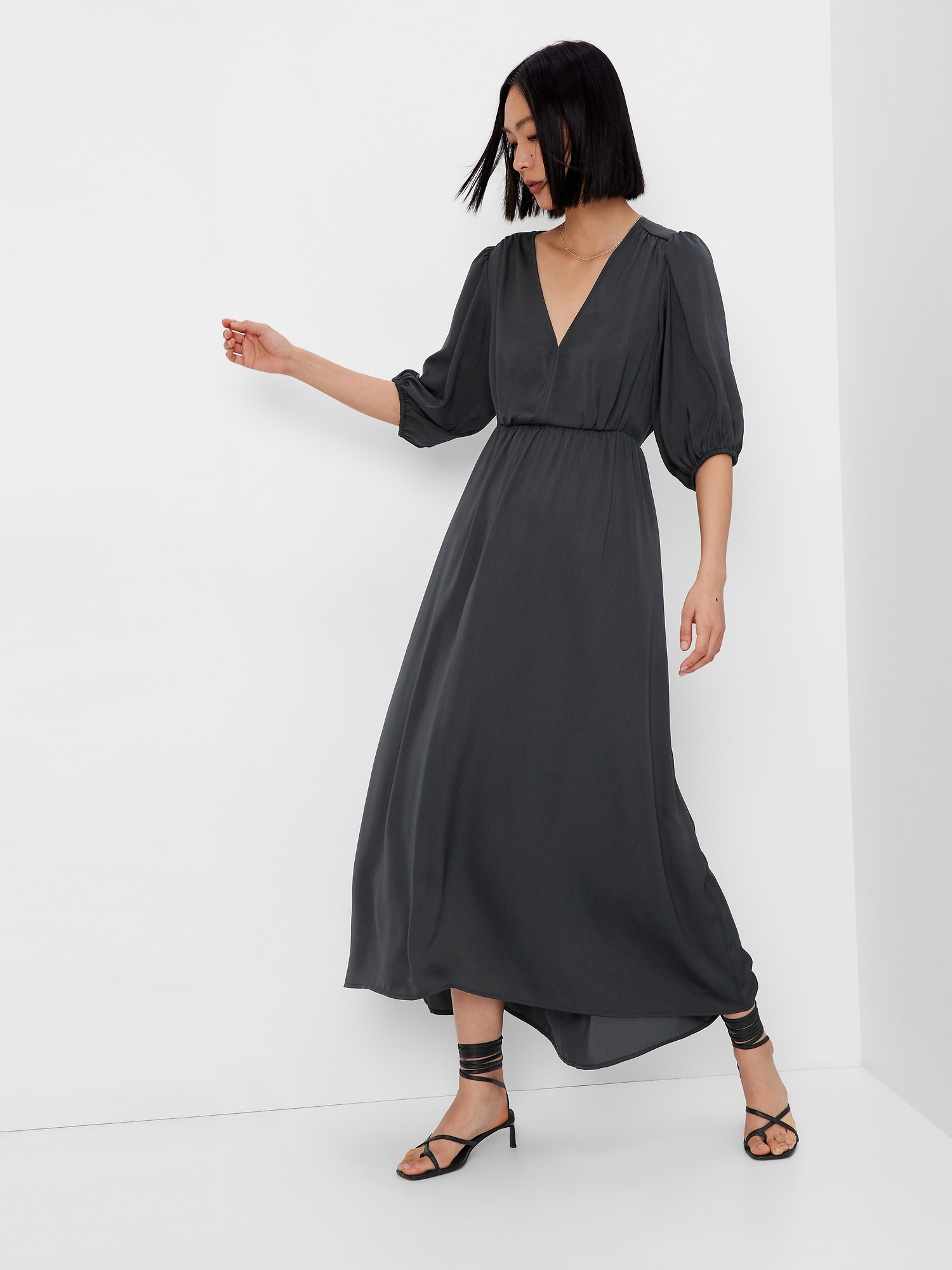 Blouson Cutout Maxi Dress | Gap