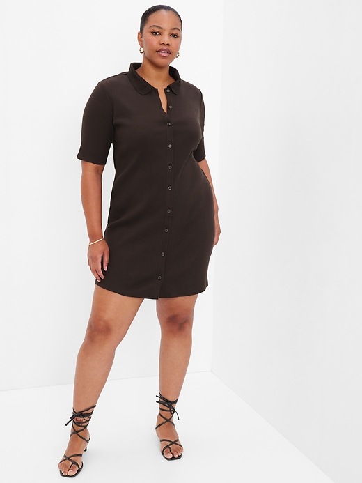 Image number 4 showing, Button-Up Mini Dress