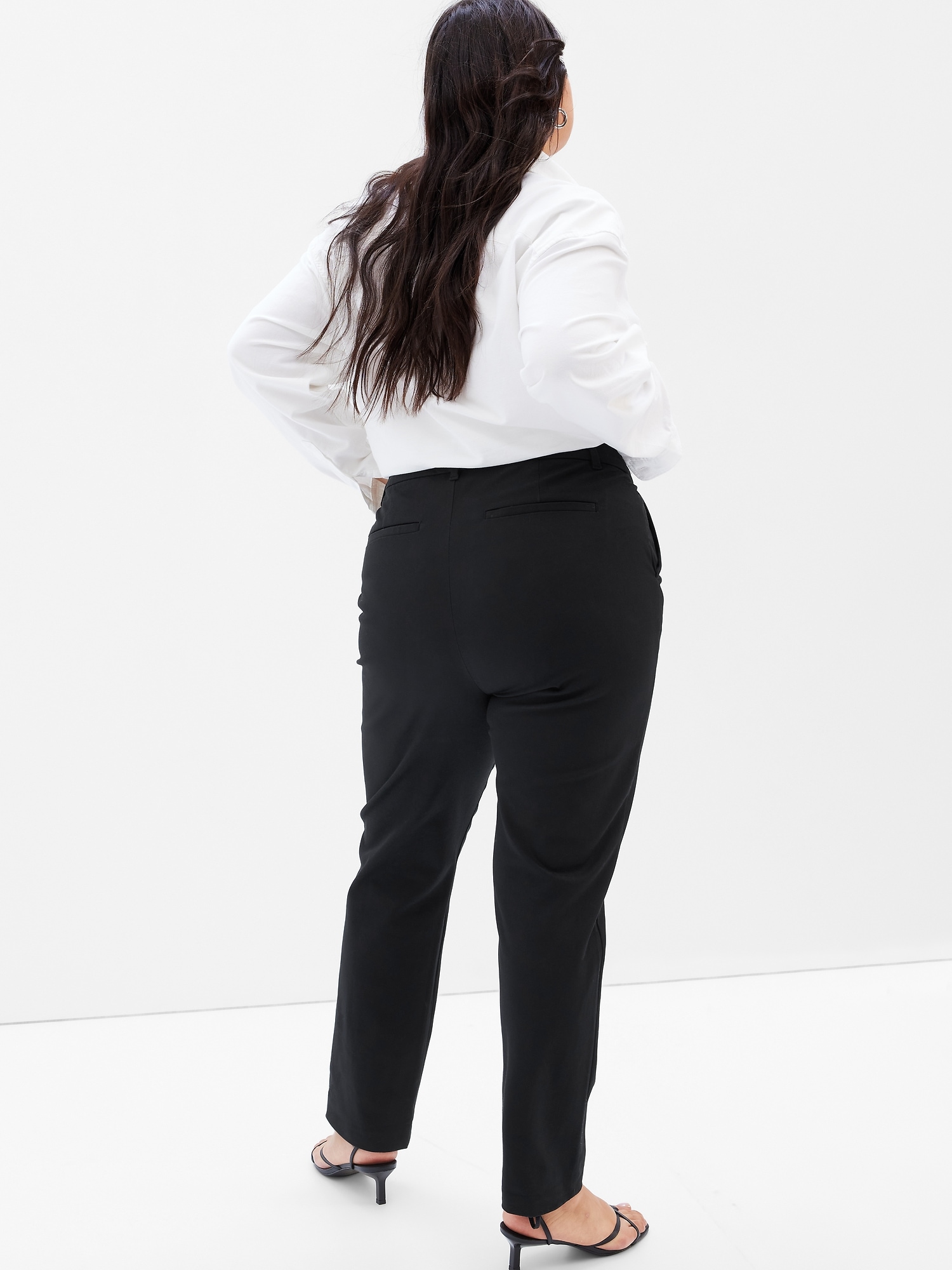 Mid Rise BiStretch Slim Pants | Gap