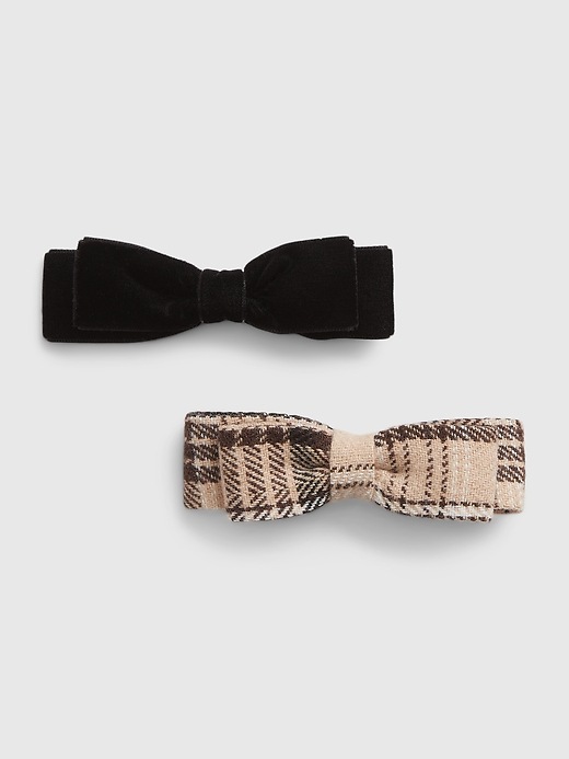 1 of 8 showing, with the color multi of product Toddler Bow Clip (2-Pack)