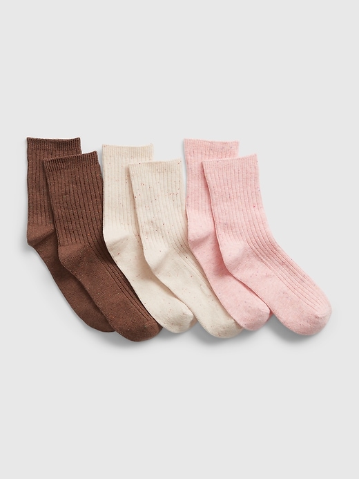 1 of 8 showing, with the color multi of product Kids Confetti Crew Socks (3-Pack)