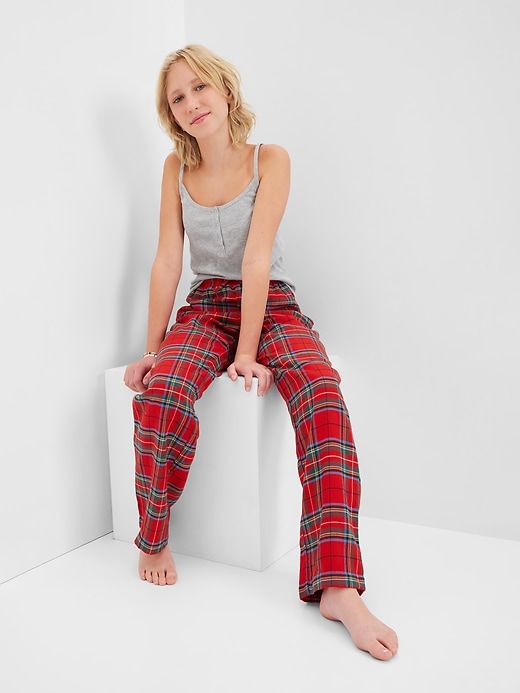 Image number 1 showing, Teen 100% Recycled Flannel PJ Set