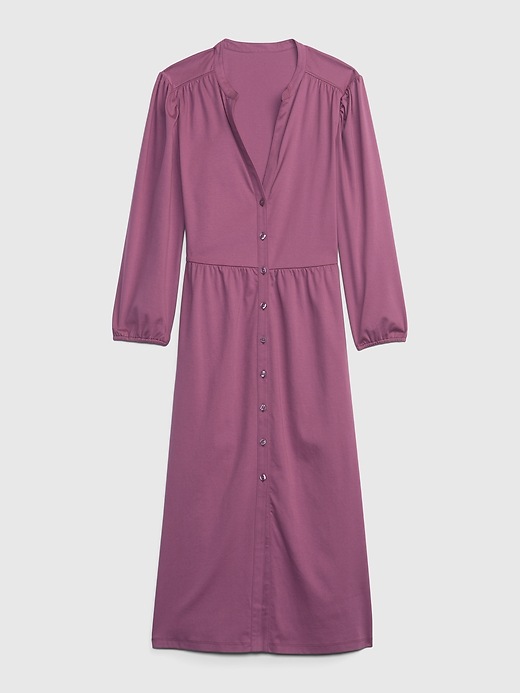 ButtonFront Midi Dress Gap