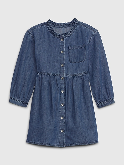 Image number 1 showing, Toddler Denim Dress with Washwell