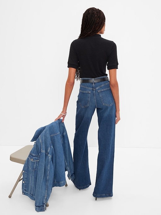 Image number 2 showing, High Rise Stride Jeans with Washwell