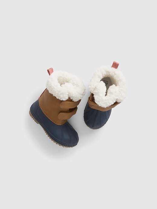 View large product image 1 of 1. Toddler Sherpa-Lined Duck Boots