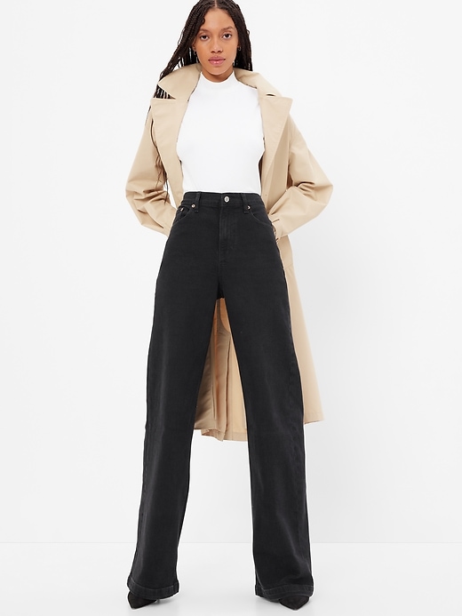 Image number 1 showing, High Rise Stride Wide-Leg Jeans