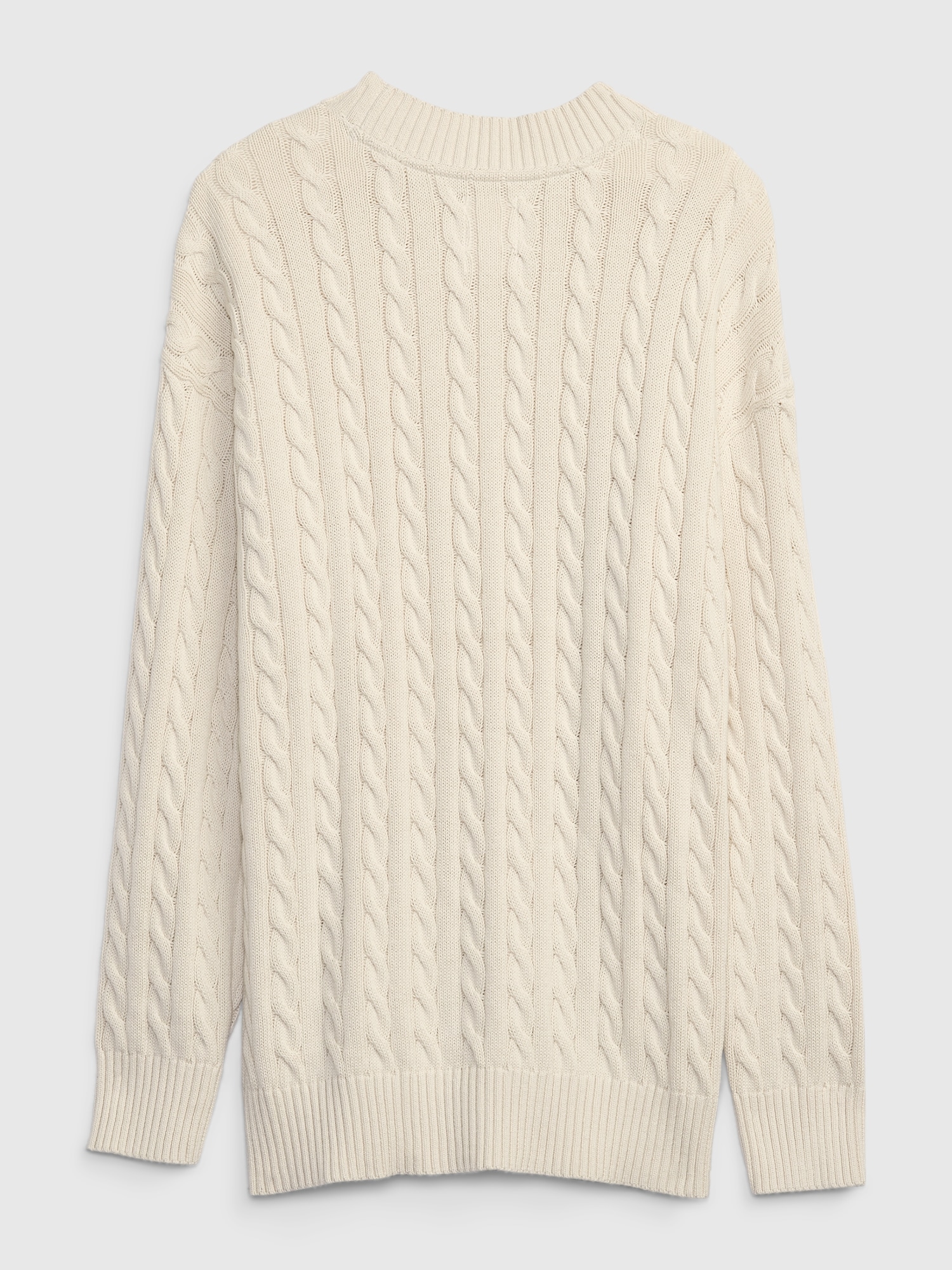 Teen 100% Organic Cotton Oversized Cable-Knit Sweater | Gap