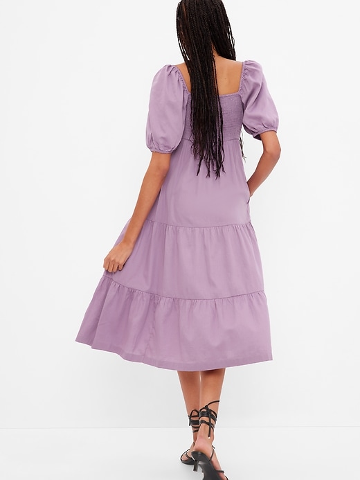 Image number 2 showing, Puff Tiered Midi Dress