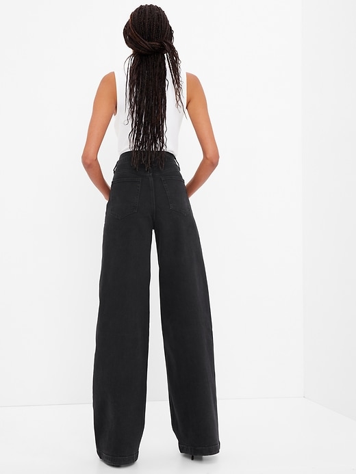 Image number 2 showing, High Rise Stride Wide-Leg Jeans