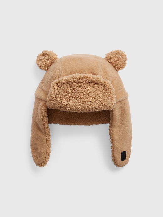 1 of 8 showing, with the color deerfield brown of product Toddler Bear Trapper Hat