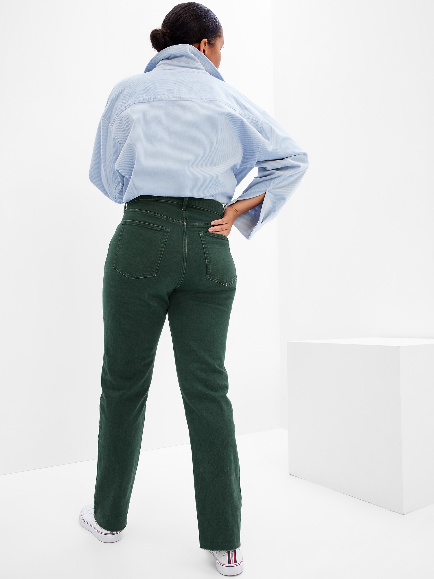 Gap green jeans discount